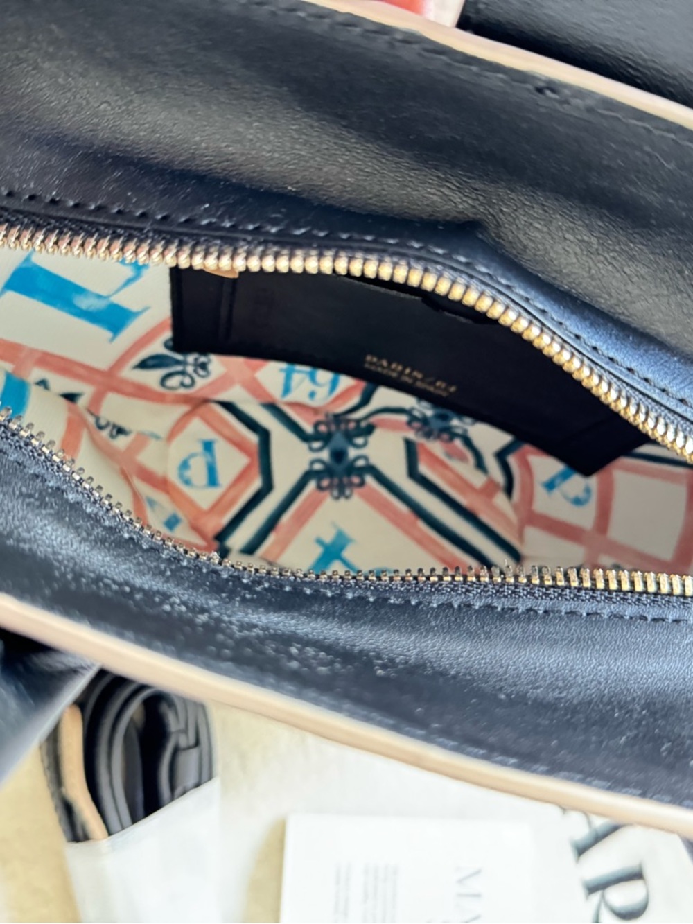 Paris/64 Black Structured Mini Satchel - Picture 8 of 8